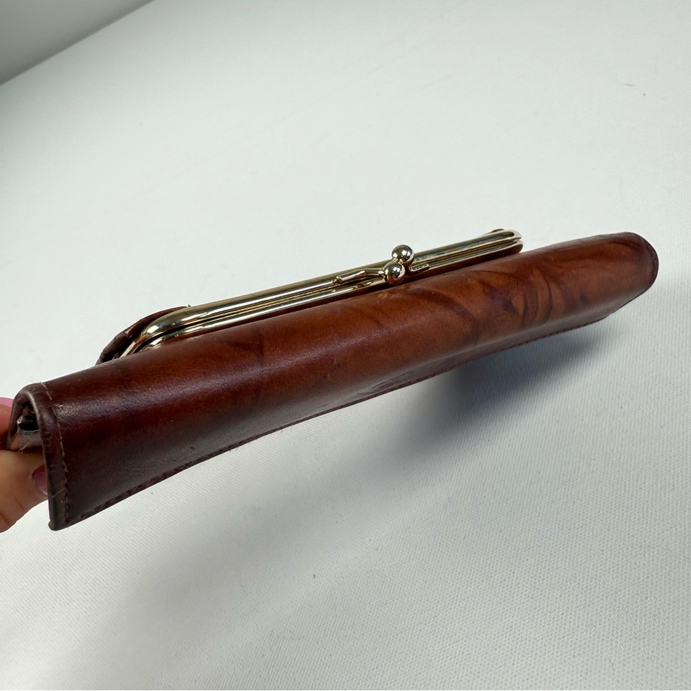 Buxton Brown Leather Long Bifold Wallet - Picture 8 of 15